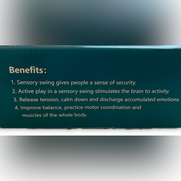 NIB•Sensory Swing by Maxfitone, purple color, one size, holds up to 220lbs - Picture 6 of 10